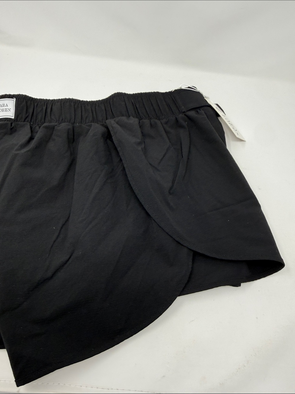 Cara Loren Black Women's Elastic-Waist track Shorts size M - Picture 5 of 8